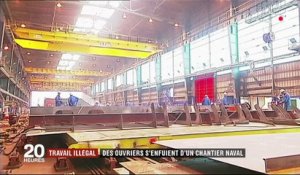 Travail illégal : des ouvriers s'enfuient du chantier naval de Saint-Nazaire