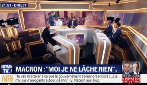 Emmanuel Macron devant les maires