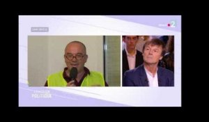 Échange tendu entre Nicolas Hulot et un gilet jaune