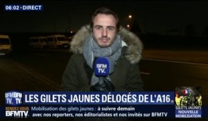 Gilets jaunes: la nuit a été très agitée sur l'autoroute A16 dans le Pas-de-Calais