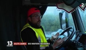 "Gilets jaunes" : près de Toulouse, les routiers mènent une opération escargot