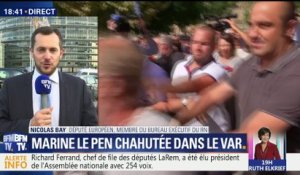 Marine Le Pen chahutée dans le Var: "Non, je crois qu'elle a été bien accueillie", Nicolas Bay