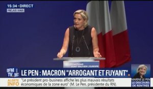 Marine Le Pen: "Avec nous, l'Aquarius n'accostera plus sur les côtes françaises"