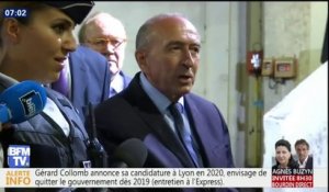 Gérard Collomb annonce sa candidature aux municipales de Lyon en 2020 et envisage de quitter le gouvernement dès 2019
