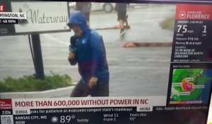 Un journaliste météo en rajoute beaucoup trop pendant l’ouragan Florence !