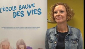Marie-Martine Schyns, ministre de l'Education évoque  la réanimation cardiaque
