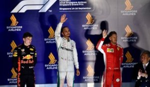 Classements du Grand Prix F1 de Singapour 2018 - Infographie