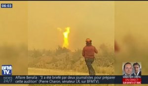 Au Canada, les pompiers doivent lutter contre une tornade de feu