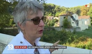 Côte d'Azur : des maisons démolies après les inondations