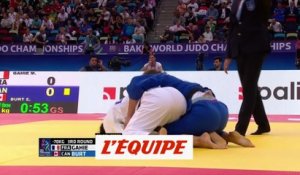 Gahié en quarts dans la douleur - Judo - ChM (F)