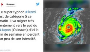 Le super-typhon Trami se dirige vers Taïwan.