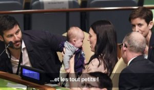 La Première ministre néo-zélandaise et son bébé vedettes à l'ONU