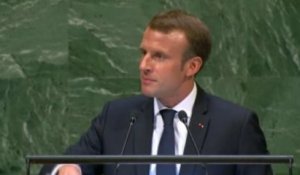 A l'ONU, Macron défie Trump