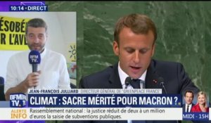 Macron "champion de la planète": "Quand on l'a appris, on est tombés de notre chaise", dit le directeur général de Greenpeace