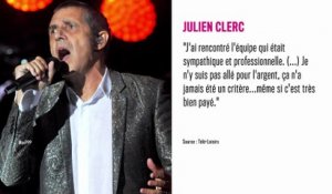 Julien Clerc juré dans The Voice pour l’argent ? Il dément