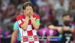 Mondial-2018: "pas facile de s'en remettre", explique Modric
