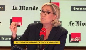 Marine Le Pen : "Aujourd'hui, aucune banque, ni française, ni européenne, ne veut nous prêter d'argent pour les élections"