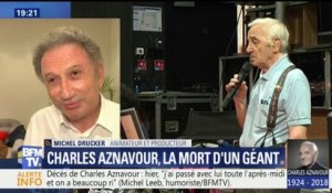 "Personne ne peut imaginer comme il en a bavé", se souvient Michel Drucker après la mort de Charles Aznavour
