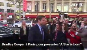 Bradley Cooper à Paris pour l'avant-première de "A Star is born"