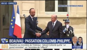 En intégralité - La passation de pouvoir entre Collomb et Philippe au ministère de l'Intérieur