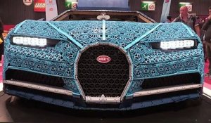 Mondial de l'Auto: une Bugatti en briques Lego dévoilée à Paris