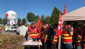 Manifestation de la CGT Michelin à La Roche
