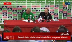 ALG - BEN : Point presse de Belmadi avant match