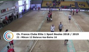 Troisième tour, tir rapide en double, France Club Elite 1, J2, Mâcon contre Balaruc-les-Bains,  saison 2018/2019