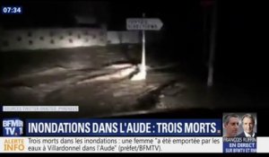 Inondations dans l'Aude: le bilan passe à 3 morts