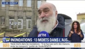 Inondations dans l'Aude: le maire de Villegailhenc salue la solidarité des habitants