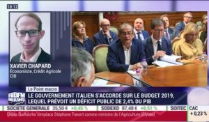 Le point macro: Le gouvernement italien s'accorde sur le budget 2019 à présenter à l'UE - 16/10