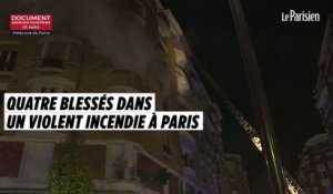 Violent incendie dans un immeuble à Paris : quatre personnes blessées