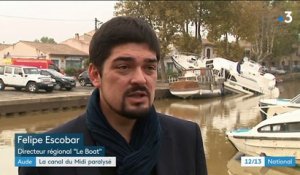 Aude : le canal du Midi est paralysé