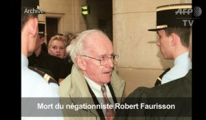 Le négationniste Robert Faurisson est mort à 89 ans