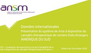 Données internationales : Présentation du système de mise à disposition du cannabis thérapeutique de certains Etats étrangers - Amérique du Sud