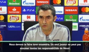 Barça - Valverde : "Aucun joueur ne peut remplacer Messi"