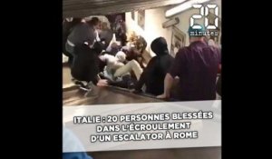 Italie: 20 personnes blessées dans l'écroulement d'un escalator à Rome
