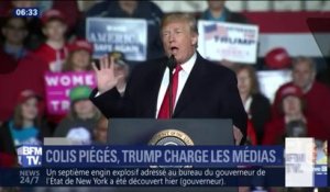 "Il faut qu'ils s'arrêtent!" Trump charge les médias après l'envoi de colis piégés