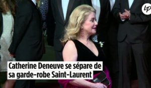 Catherine Deneuve se sépare de sa garde-robe Saint Laurent