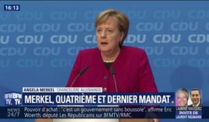 Angela Merkel annonce que son "quatrième mandat de chancelière sera le dernier"