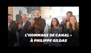 Les salariés de Canal + rendent hommage à Philippe Gildas