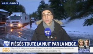 Dans la Loire, une partie de la RN88 toujours fermée à cause de la neige ce matin