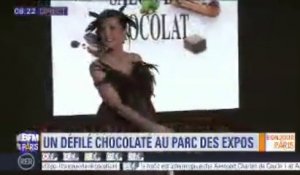 Le défilé de robes entièrement en chocolat donne le coup d'envoi du Salon au parc des Expos