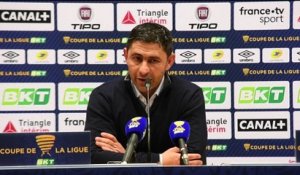 Après HAC - Troyes (2-0) en Coupe de la Ligue, réaction d'Oswald Tanchot
