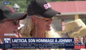 Laeticia Hallyday à Saint Barth pour rendre hommage à Johnny