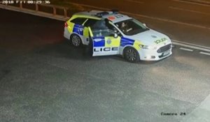 Quand un braqueur d'une station service prend la fuite en faisant un carjacking sur une voiture de police !