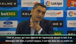11e j. - Valverde : "Dembélé nous apporte de l'agressivité devant le but"