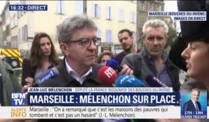 Marseille: Mélenchon y voit "l'indifférence des pouvoirs publics à la misère"