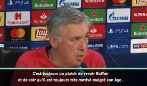 Groupe C - Ancelotti : "Toujours un plaisir de revoir Buffon"