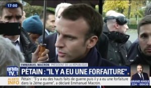 "Je ne pardonne en rien mais je ne gomme rien..." Macron s'explique sur ses propos sur Pétain